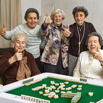 Foldable Mahjong Table, Portable Mahjong Table, Folding Mahjong Table, for Blackjack, Texas Holdem, Board Game