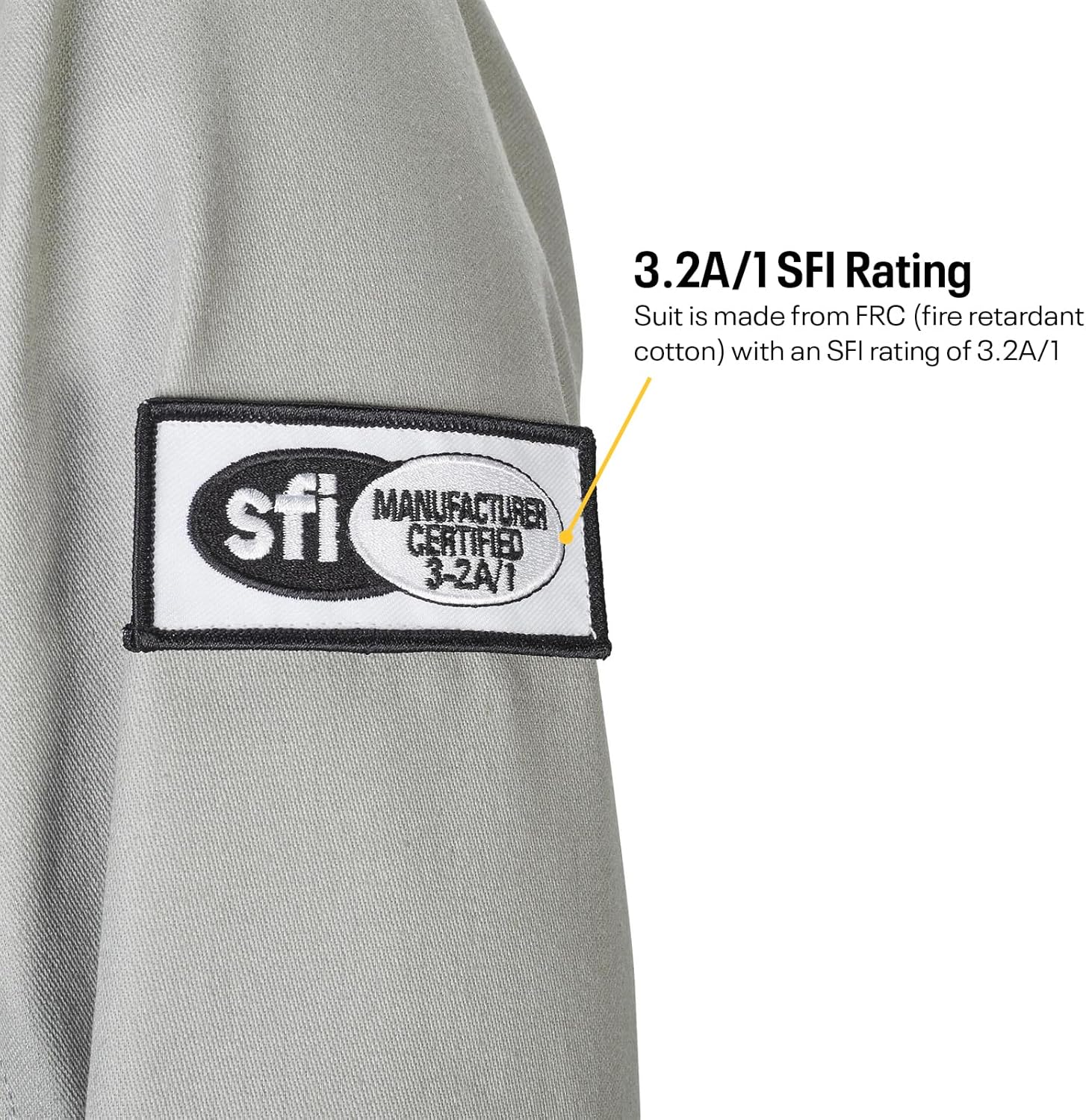 Speedway Motors Red Economy Racing Suit, Medium, SFI 3.2A/1 Single Layer Fire Resistant One-Piece FRC Design with Adjustable Cuffs, Pockets and Unisex Fit - Image 2