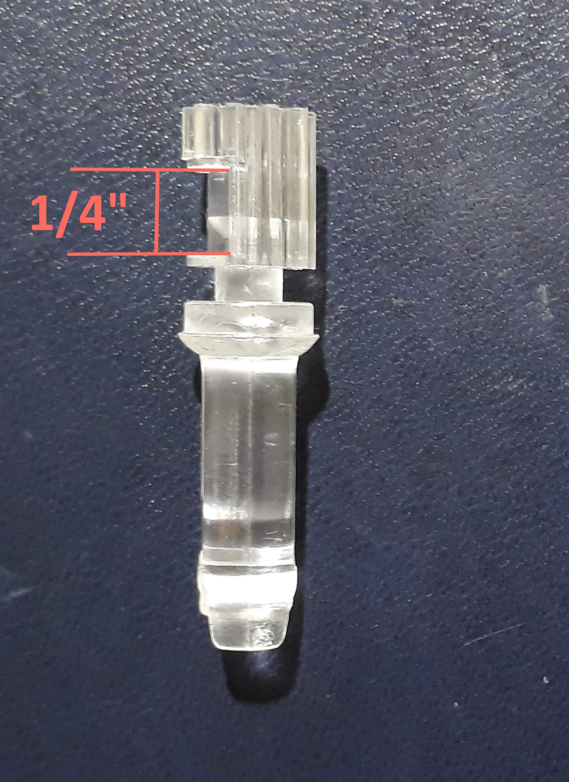 Blind Parts - Soporte vertical para rieles ciegos con clips en C, sin soporte (10)