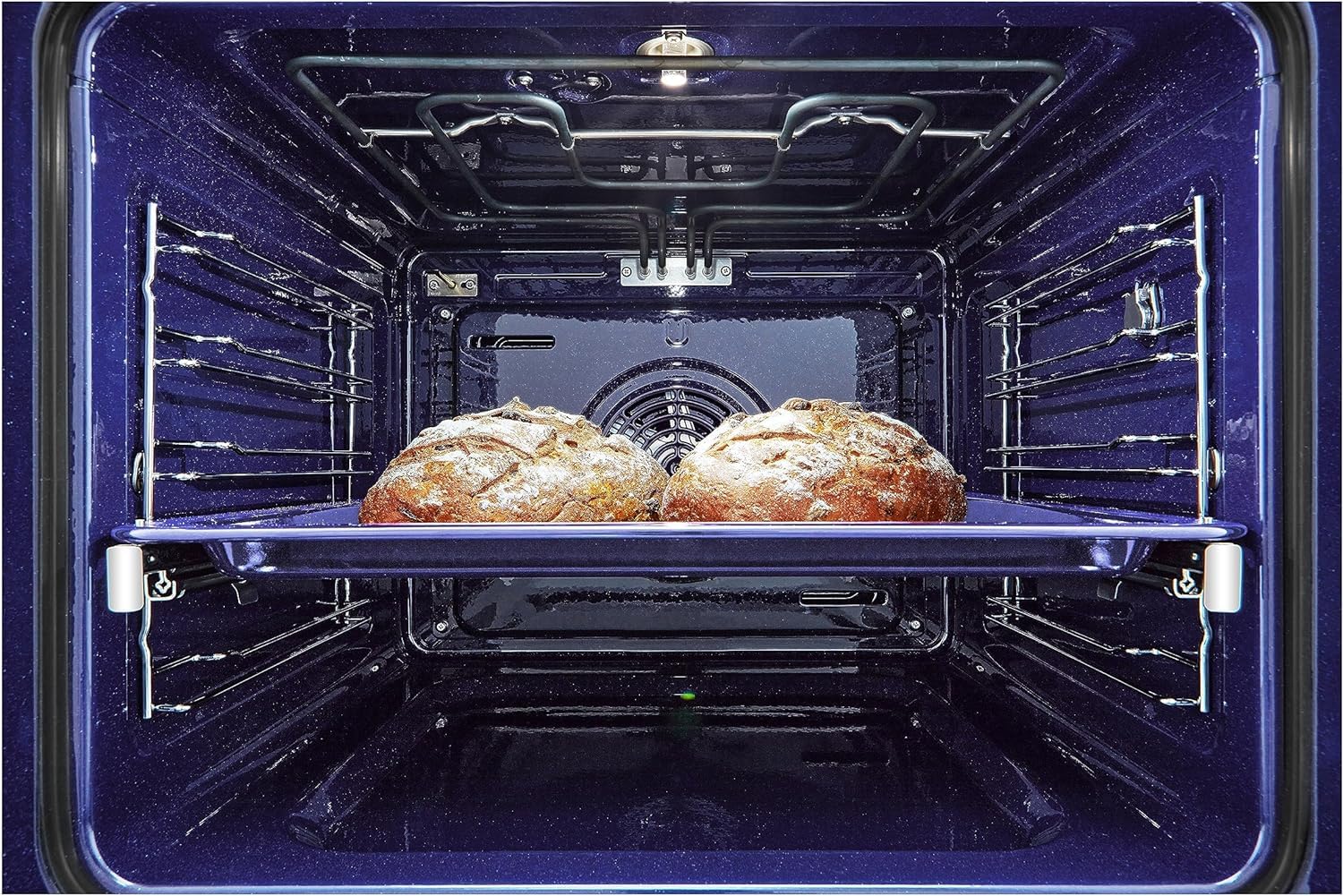 LG InstaView WSED7667M Forno da Incasso 100% Vapore, classe A++, 76L, 250°C, Display Touch 4,3", Air Fry, Sous Vide, Pizza, EasyClean, Wi-Fi, Cerniere Ammortizzate, Sonda Temperatura, Nero