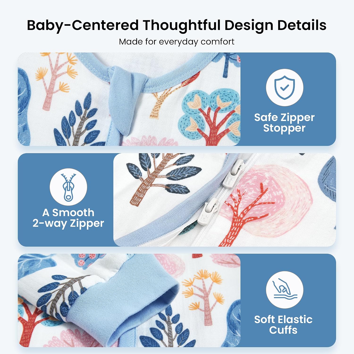 i-baby Outlast® Baby Sleep Sack with 2-Way Detachable Sleeves, Unisex Toddler Sleeping Bag with Smart Temperature Regulation, Growth-Friendly Baby Wearable Blanket with Legs for Infants, 2-3T