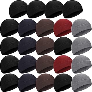 24 Winter Beanie Hats Knit Skull Cap Cold Weather Warm Knitted Cuffed Skull Beanie Bulk for Men Women