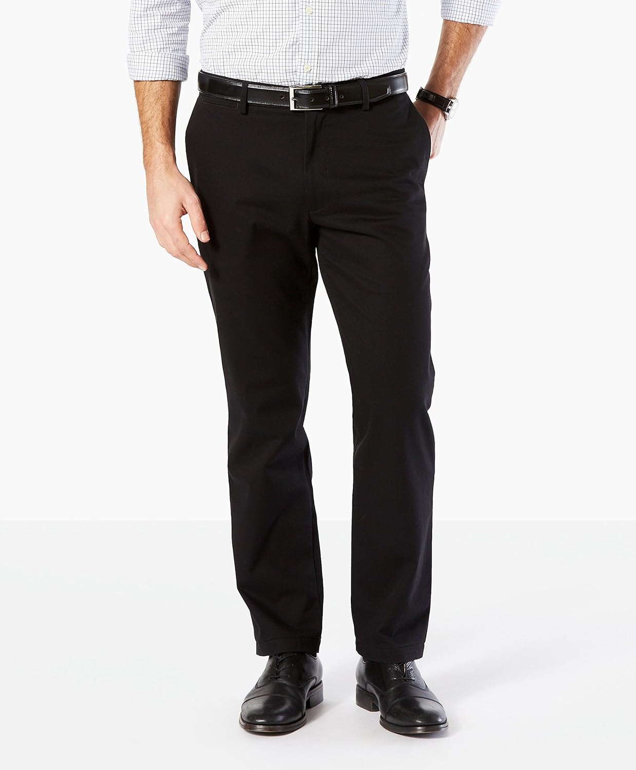 Dockers Mens Straight Fit Signature Lux Cotton Stretch Khaki Pant - Image 4