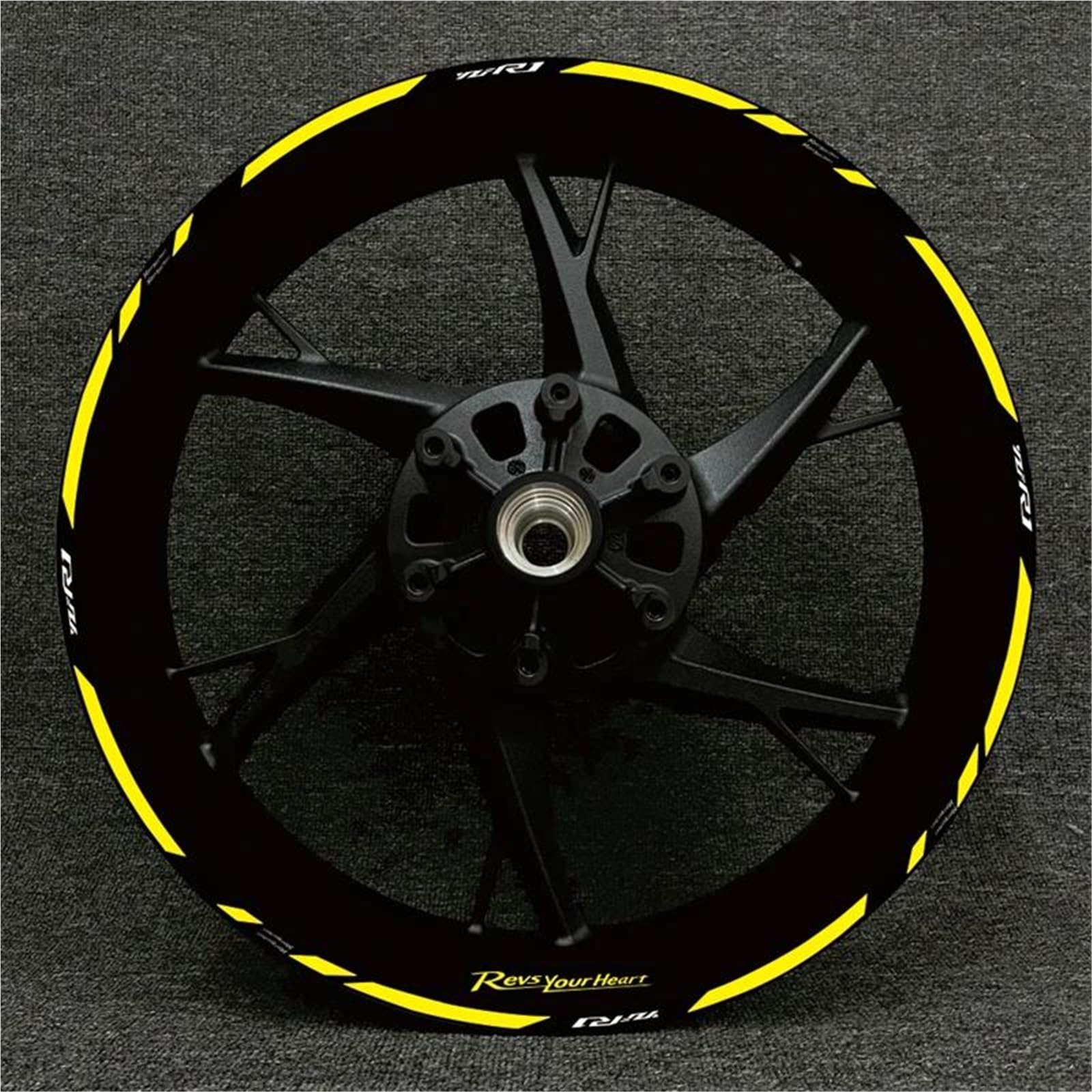 Wheel Stickers Motorcycle Reflective Wheel Decal for YZFR1 YZF-R1 YZF R1 Hub Stickers Rim Protector Kit Rim Reflective Decal