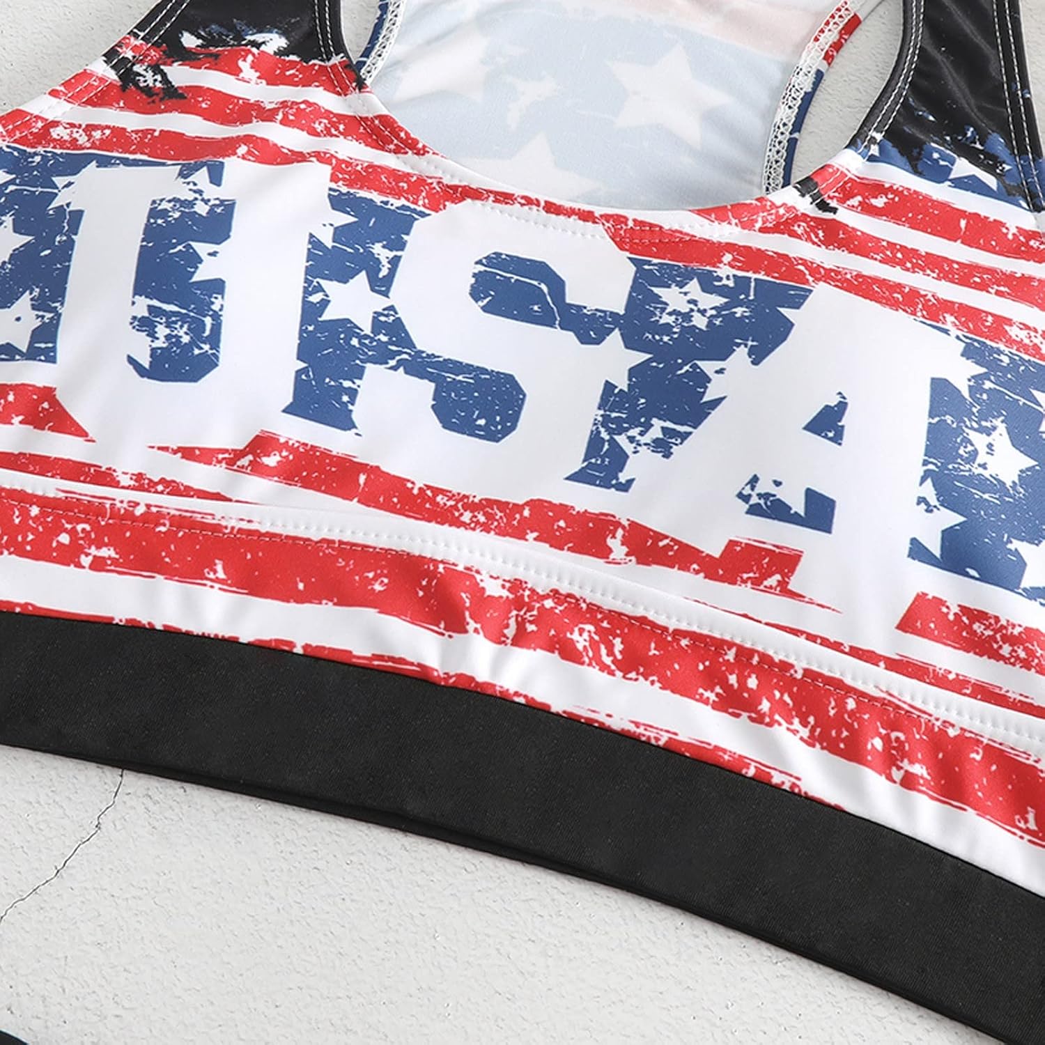 Amazon.co.jp: レディース ニュー ボウ スター プリント アメリカ国旗