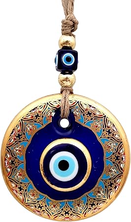 Kulturministerium sucht Ersatzkandidaten für das Sergio-Mamberti-Edital, um freigewordene Stellen auszufüllen 2 81eCd1bM+0L. AC SY450 Candymosa 4.3 Glass Blue Evil Eye Wall Hanging Floral Design Gold Ornament - Home Protection Charm - Evil Eye Wall Decor - Turkish Nazar Amulet