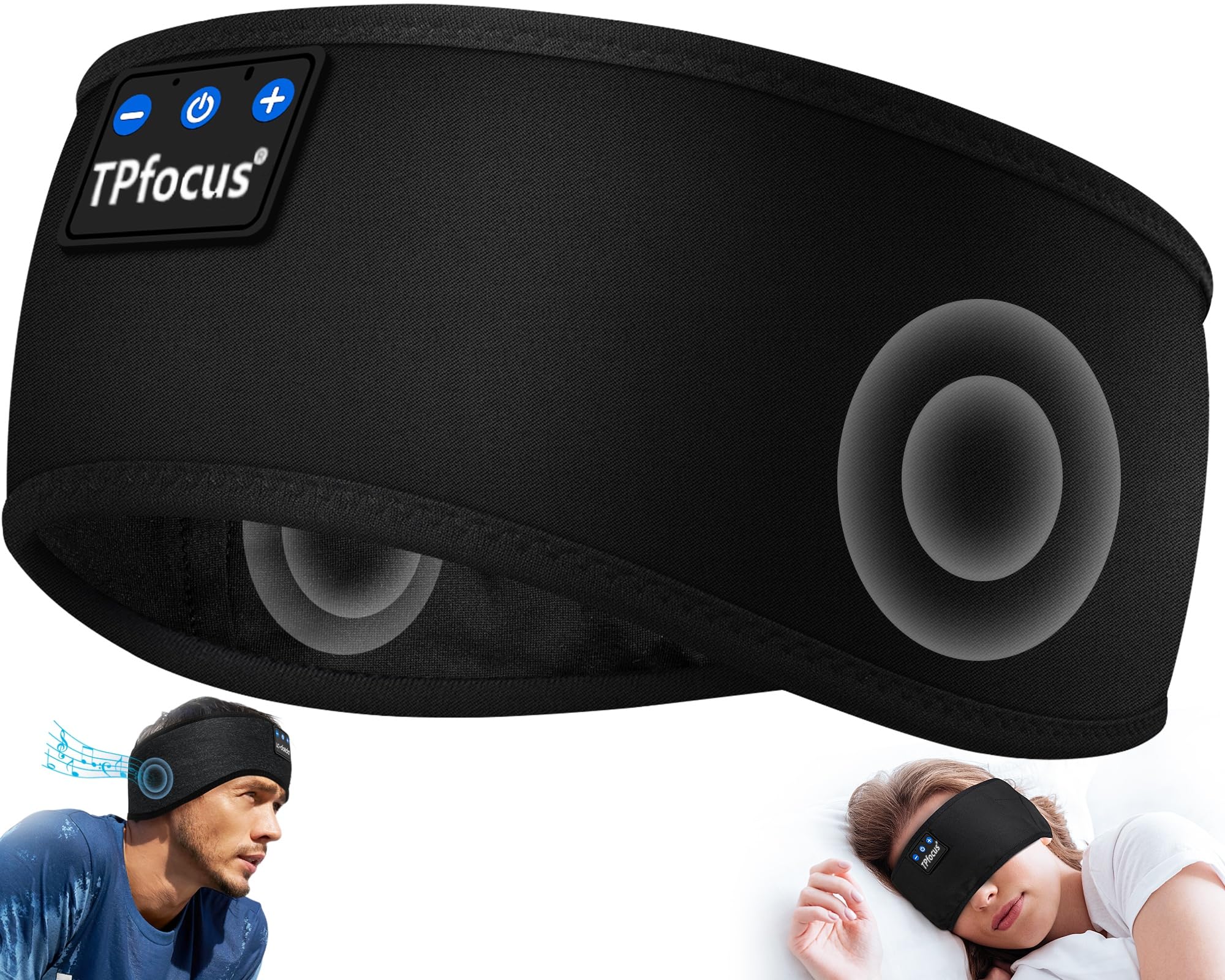 TPfocus Auriculares para Dormire ASMR Auriculares Bluetooth Regalo Hombre y Mujer Auriculares Banda Deportiva Inalámbrico Recargable Auriculares Bluetooth Dormire para Correr,Viajes y Relax