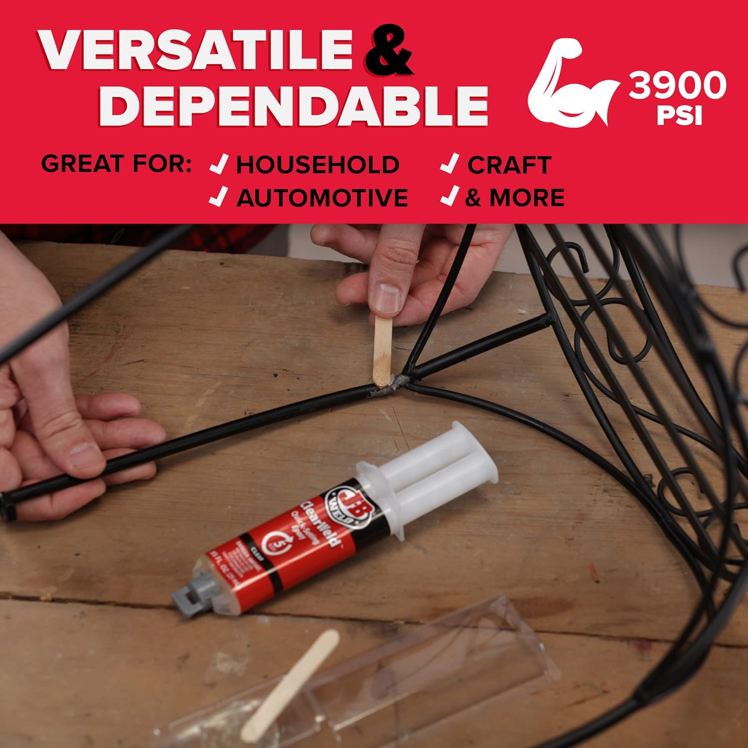 25ml Clear Weld Syringe Epoxy Adhesive