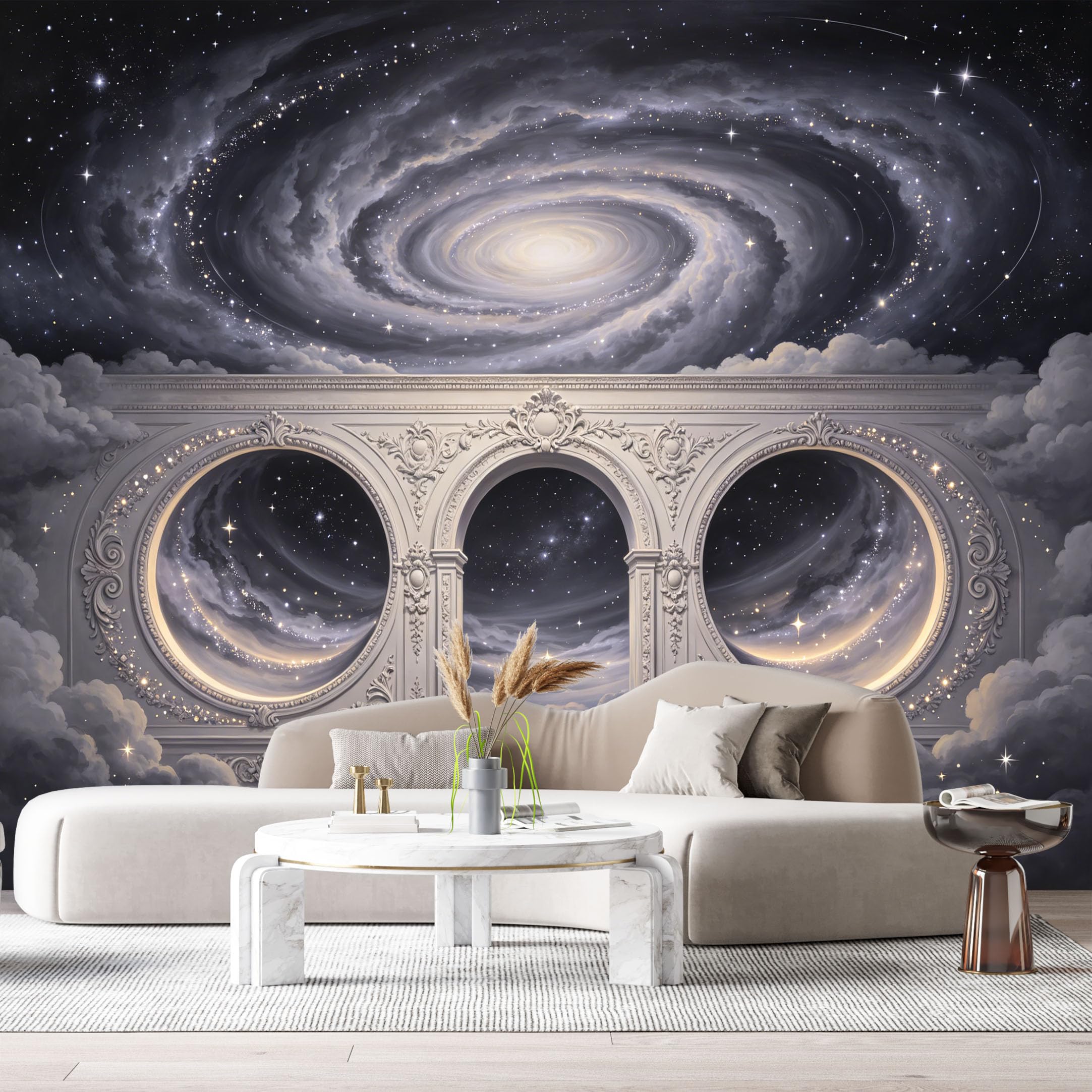Custom Size Wall Murals Coastal Ocean Wave 3D Trompe L'Oeil SelfAdhesiveWall Fabric Removable Wallpaper Wall Decor for Living Room Bedroom Bathroom