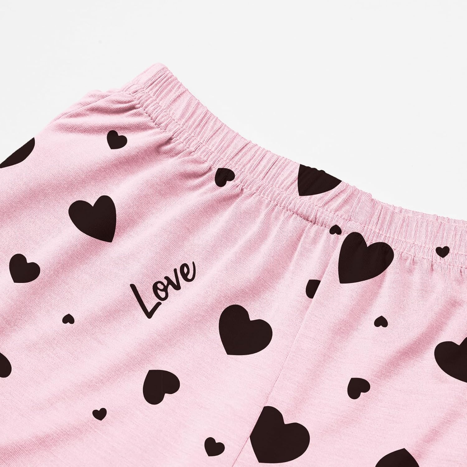 Girls 3 Piece Pajamas Silky Pajama Set Stain PJs Sleepwear for Kids, 5-14 Years - Image 5