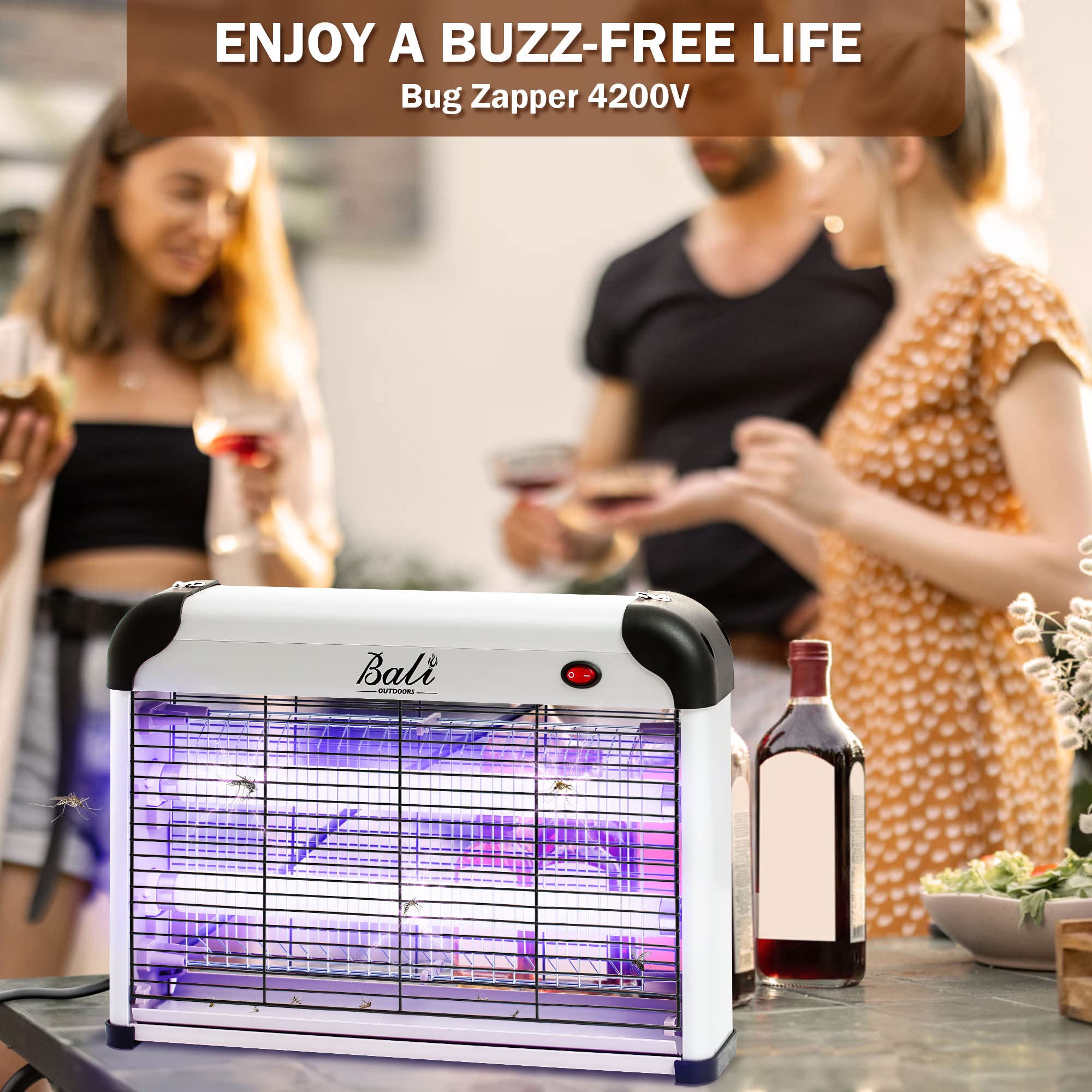 Zapper per insetti da esterno/interno, Zapper per zanzare 4200V ad alta