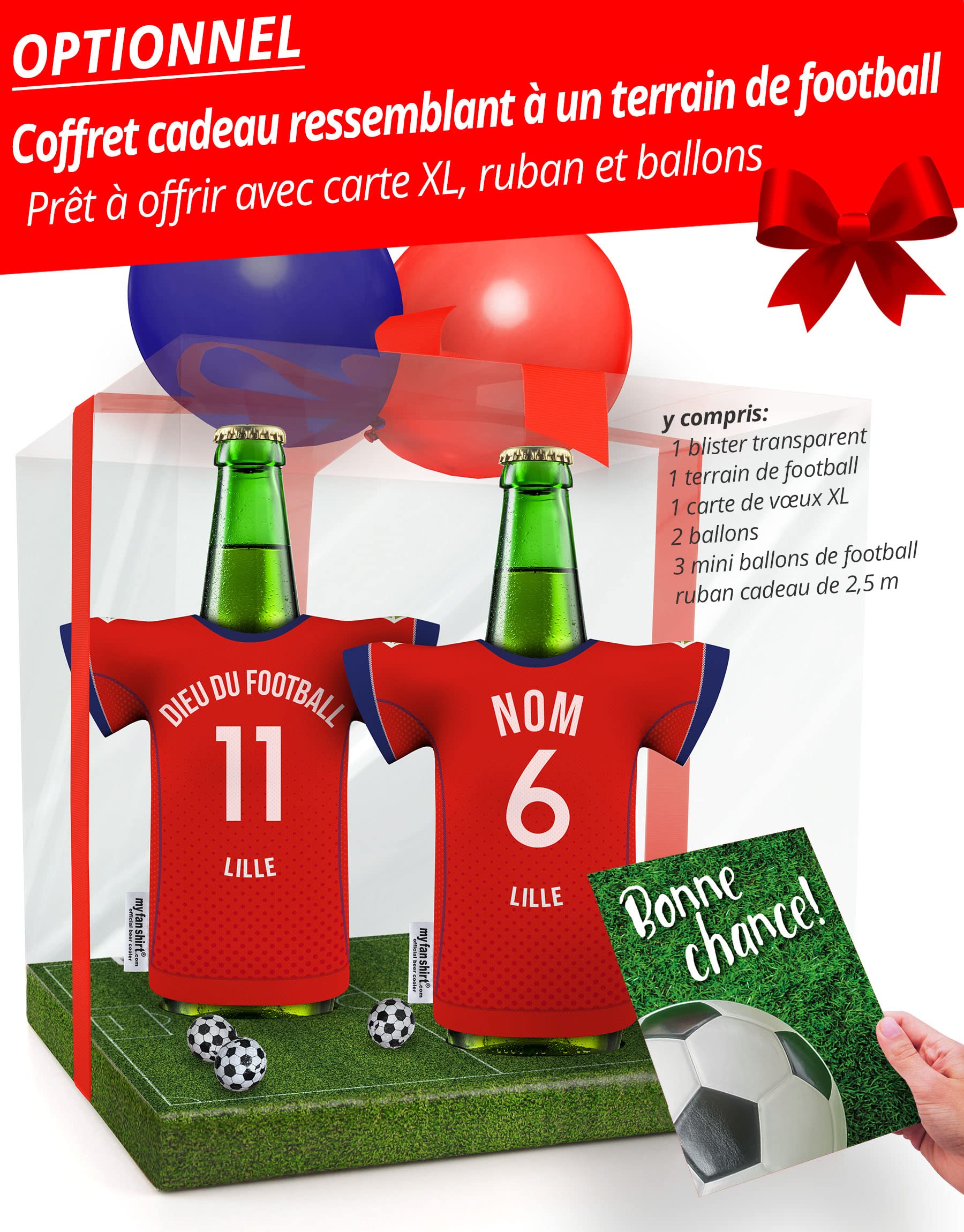 myfanshirt Lille Maillot/Housse Refroidisseur de bière en Jersey - Convient à Hommes by FRFRT
