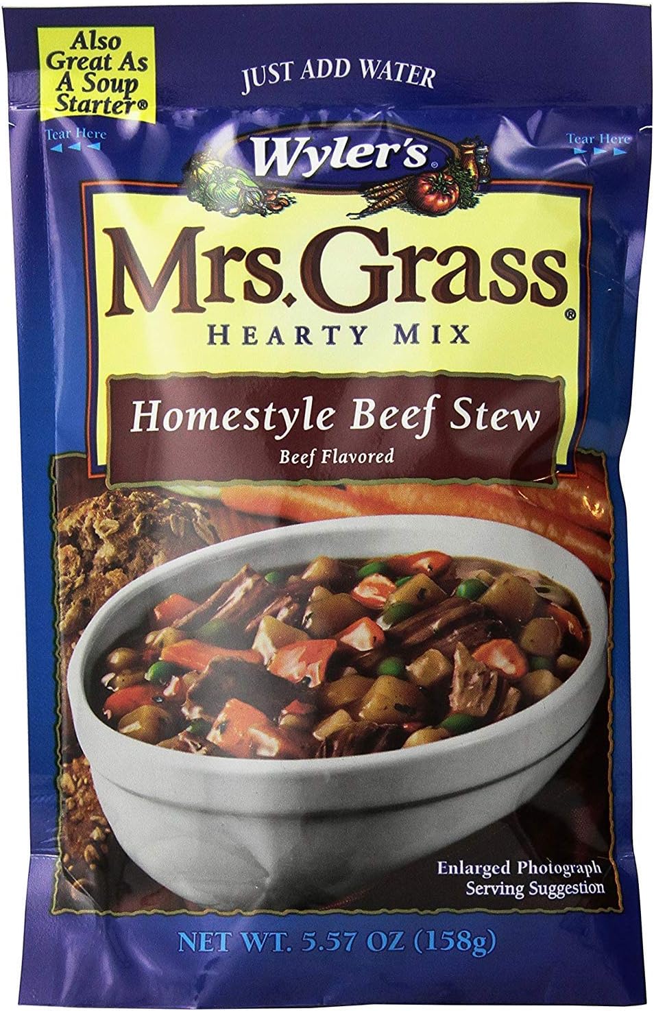 Mrs. Grass Homestyle Beef Stew Mix 5.57oz (Pack of 3)