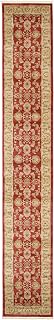 RugVista Ziegler Kaspin Teppich, 80 x 500 cm, Rot | Orientalische, Rechteckig, Niedriger Stapel, Nur chemische Reinigung, Oeko-Tex 100, Wohnzimmer, Esszimmer, Schlafzimmer
