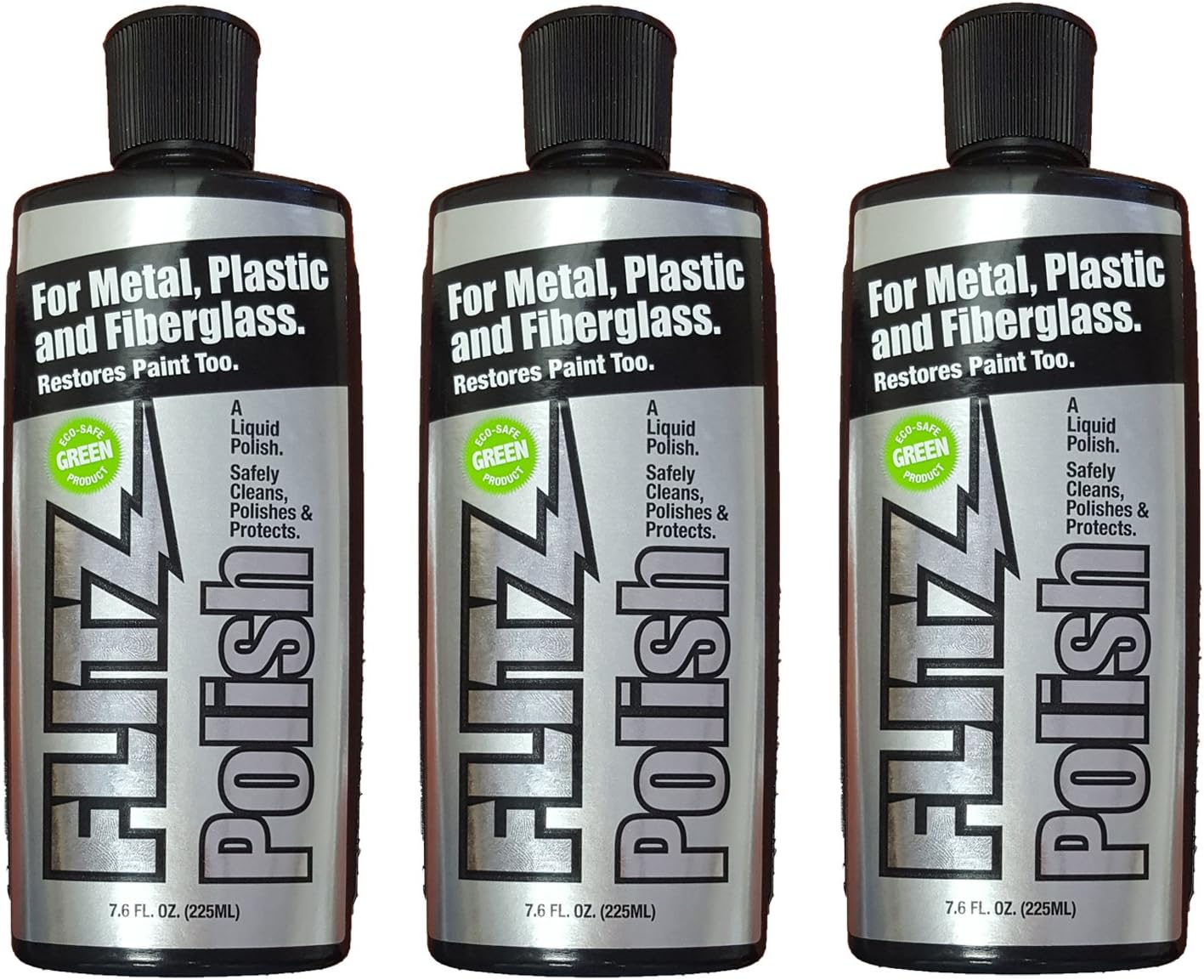 Flitz Multi-Purpose Polish and Cleaner Liquid for Metal, Plastic, Fiberglass, Aluminum, Jewelry, Sterling Silver: Great for Headlight Restoration + Rust Remover, Made in the USA : Health & Household