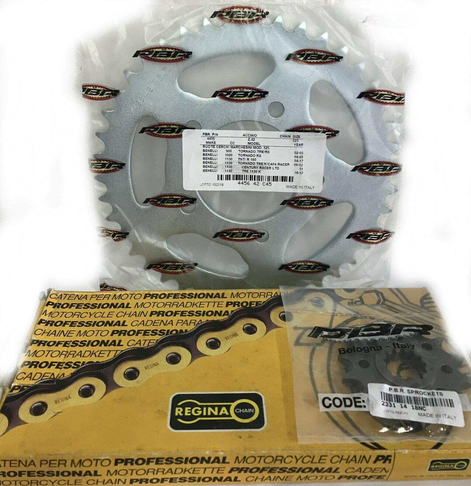 Kit cadena reginacorona piñón transmisión PBR B ENELLI TRK 502 500 2017>2018