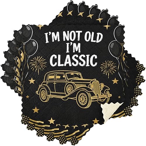 Miniatura 8 de Birthday Retro 70s Car Kitchen Towels Terry Cotton Quick Dry Reusable and Washable Dishcloth 6 Pack