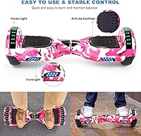 Vista 33 de FLYING-ANT Hoverboard - Hoverboard de 6.5 pulgadas con Bluetooth y luces LED intermitentes, Hover Board para niños y adolescentes