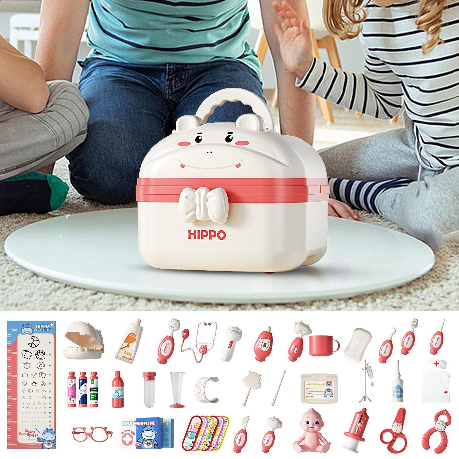 Set Completo Dottore per Bambini Design con fibbia progettato per | Kit Dottore Giocattolo per Bambini Aumenta la Loro Autostima, di Ruolo per