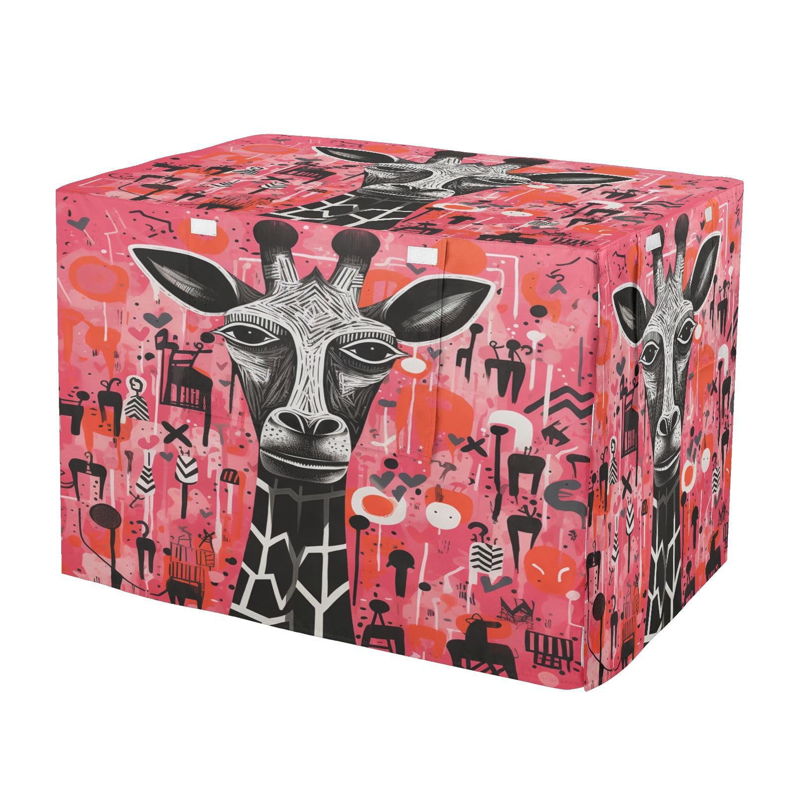 Housse pour cage d'intérieur d'extérieur rose girafe