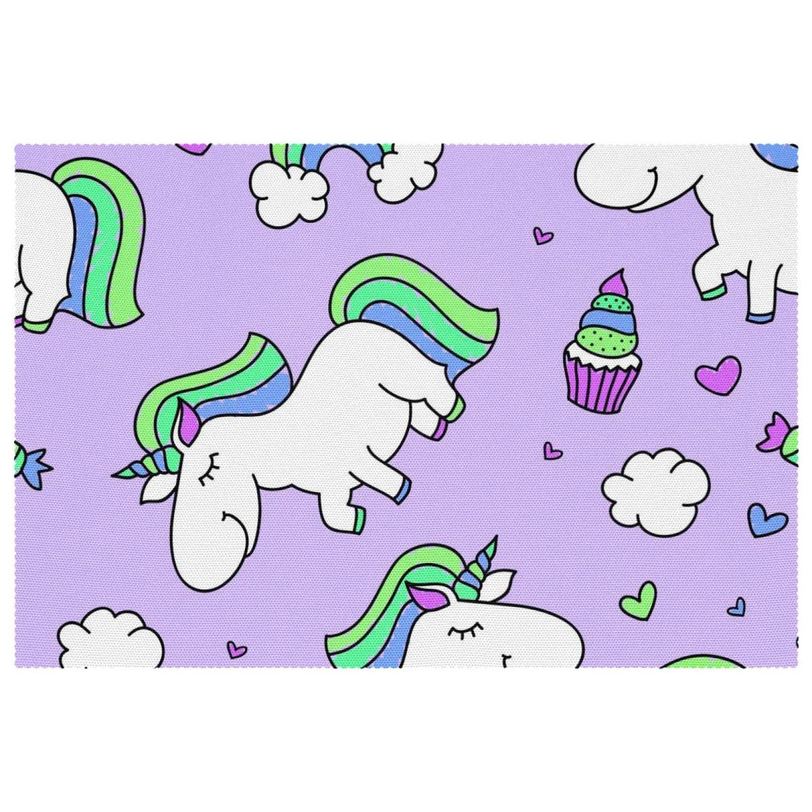 Set de table licorne antidérapant pour protéger la table des enfants