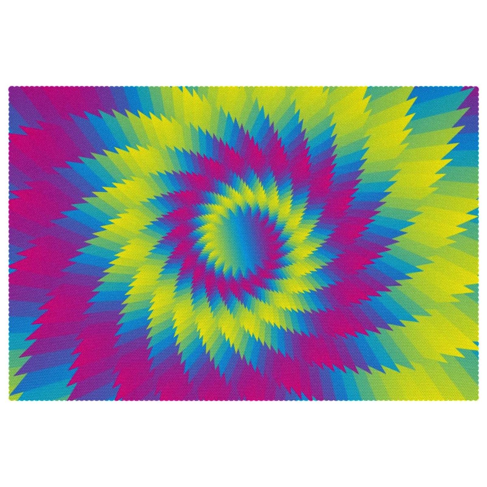 Sets de table motif floral antidérapants et résistants à la chaleur pour repas sans taches