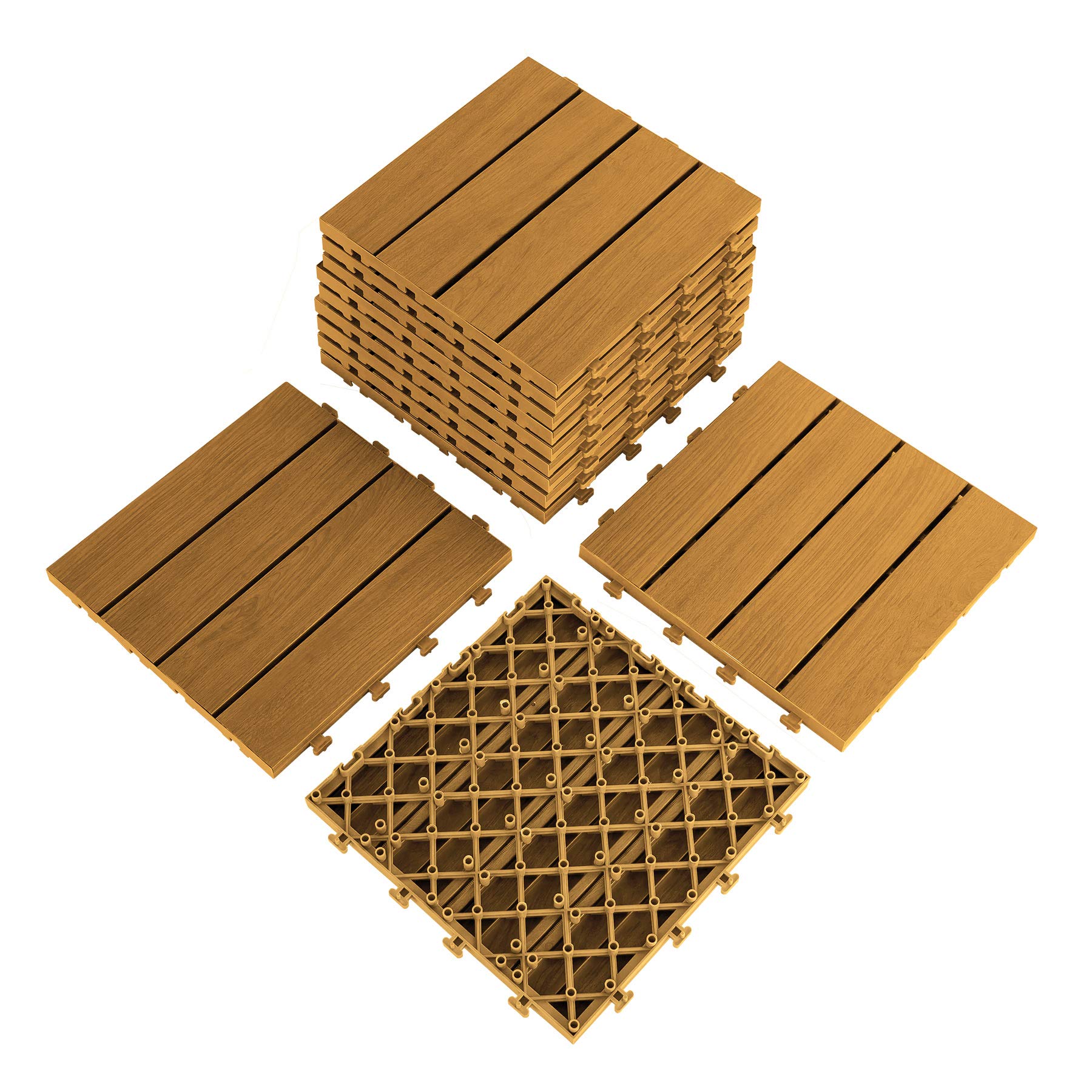 Buy Domi Outdoor Living 9PCS Aluminum Interlocking Deck Patio Decking