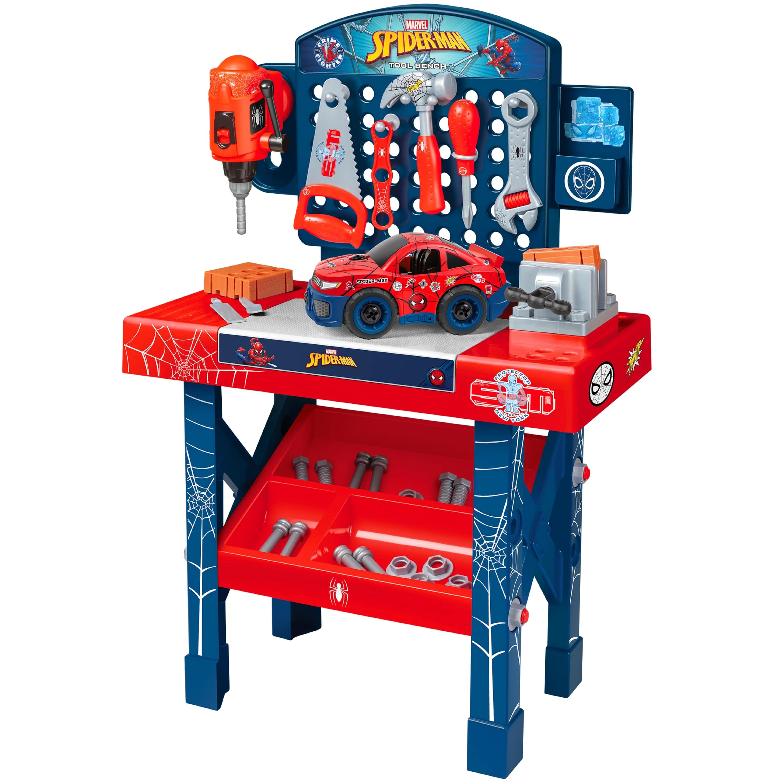 MARVEL SPSP セット Amazon.com: World Tech Toys Marvel Spiderman Bench Set – Tool