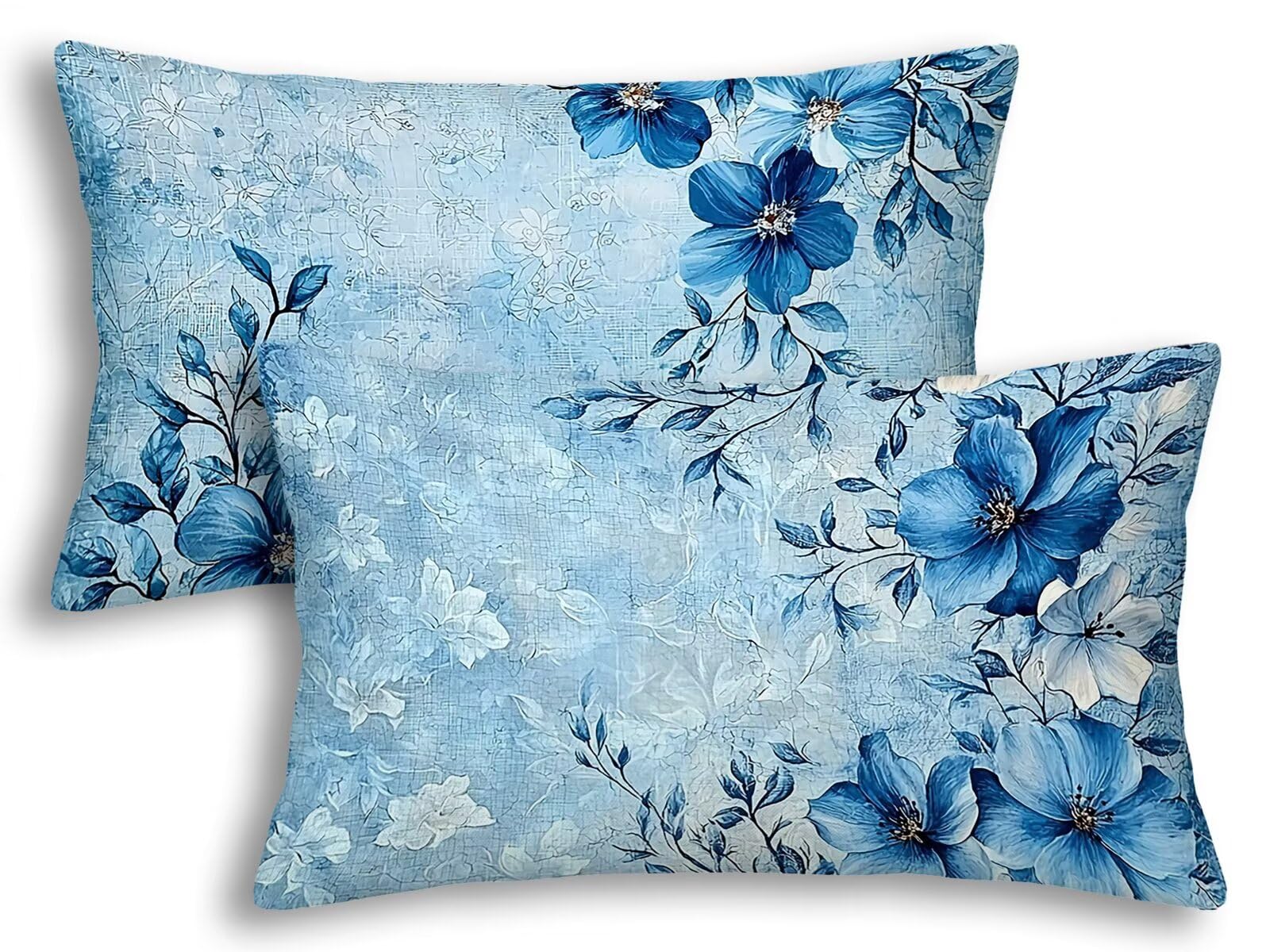 Housse coussin exterieur impermeable bleu 40x80 fini les taches sur le canape