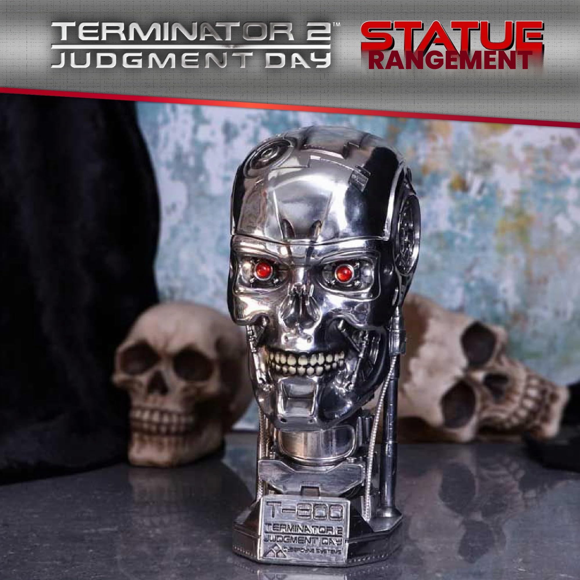Nemesis Now Boite de Rangement Terminator T-800 : Buste