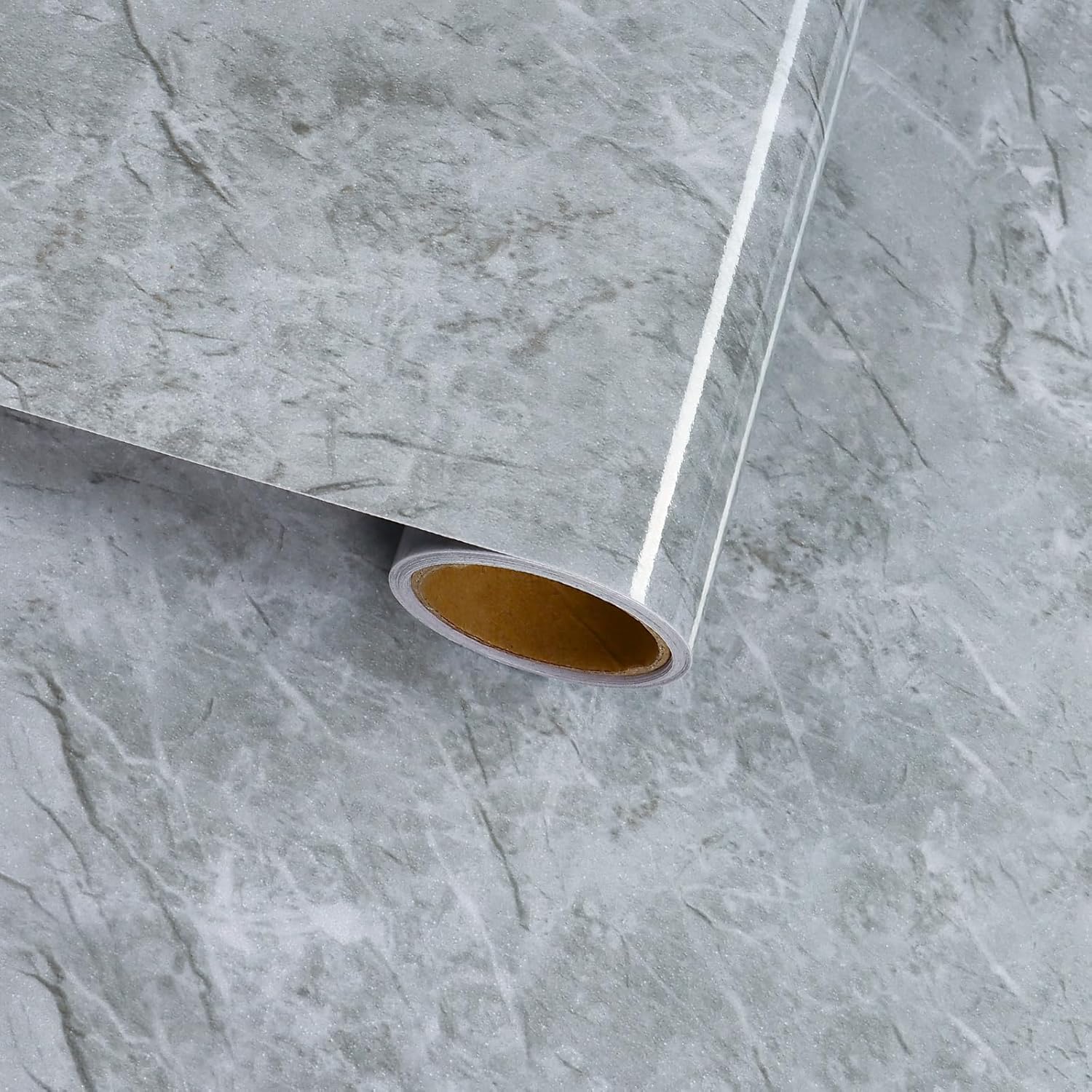 Granite Marble Contact Paper Glossy Peel and Stick Countertops Waterproof Marble Wallpaper for Bathroom Kitchen Table Counter Top Covers Prepasted Decorative Marble Vinyl Wrap 11.8"x118"