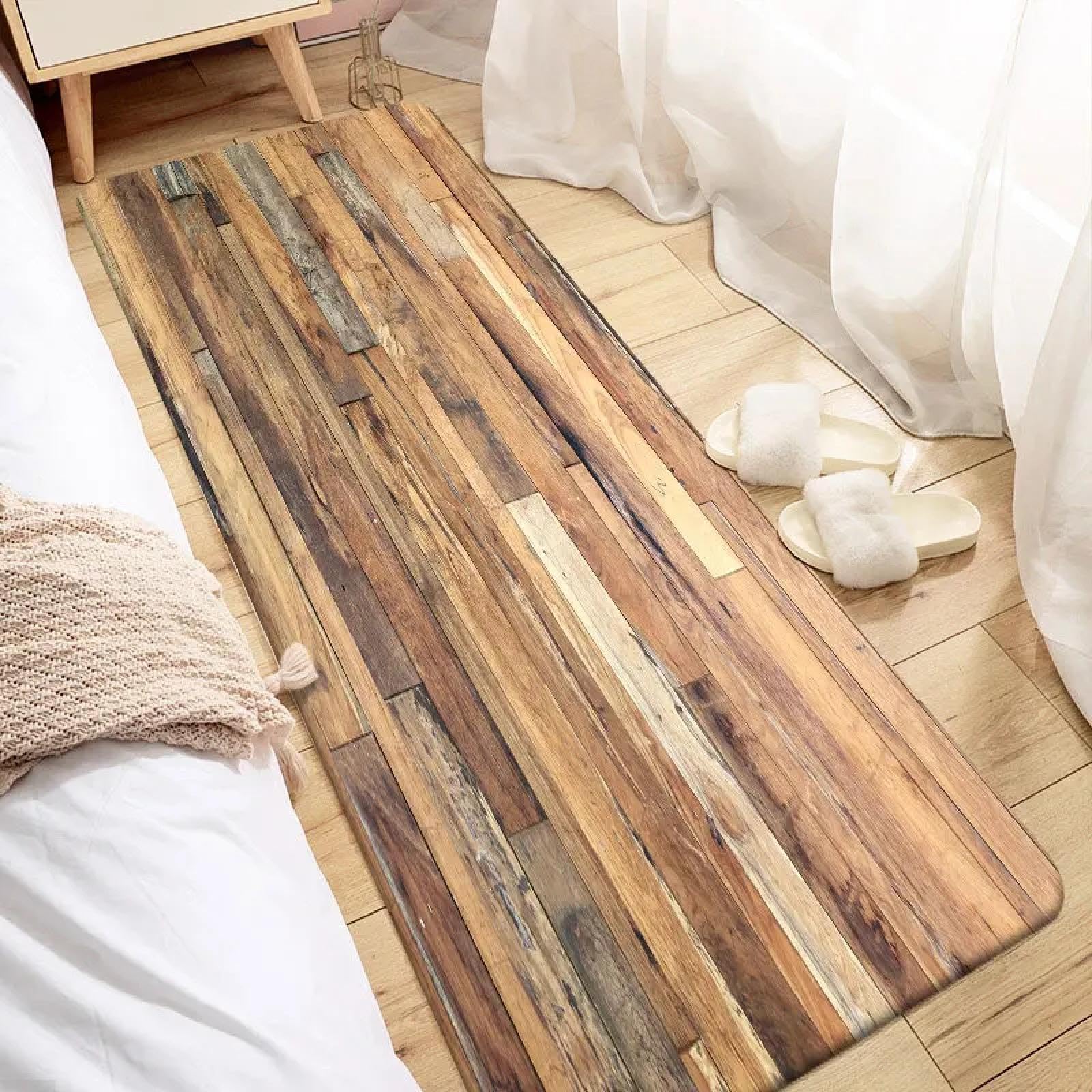 Alfombra de cocina que protege suelos delicados con diseño largo para pasillo y baño