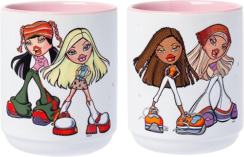 Silver Buffalo Bratz Two Groups Lot de 2 tasses à thé asiatiques en céramique av