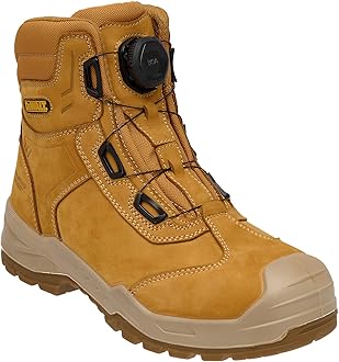 DEWALT Richardson Men's Nubuck Leather, Wide Fitting, BOA Fastener, Steel Toe Safety Work Boot