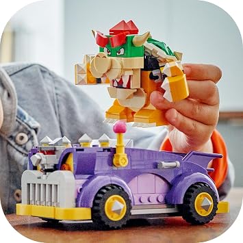 LEGO Super Mario Bowser's Big Car Supplementary Adventure Set Collectible Race Car Toy with Bowser Figure for Girls and Boys 71431-8 Years Old and Over, Creative Game Gift (458 Pieces)