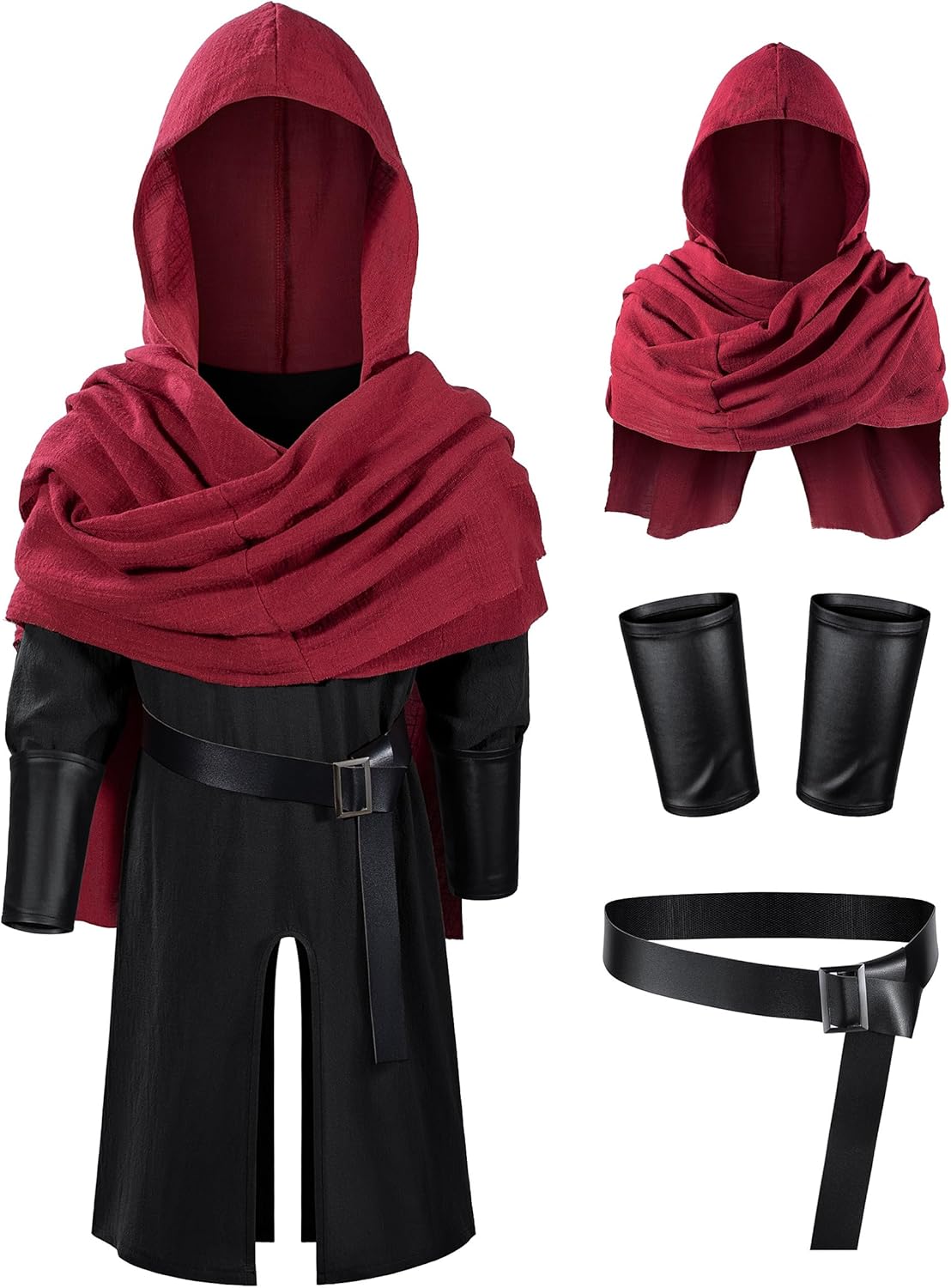 TOKYO REVENGERS Kids Medieval Renaissance Pirate Costume Knight Cosplay Outfit LARP Costume Accessories Set