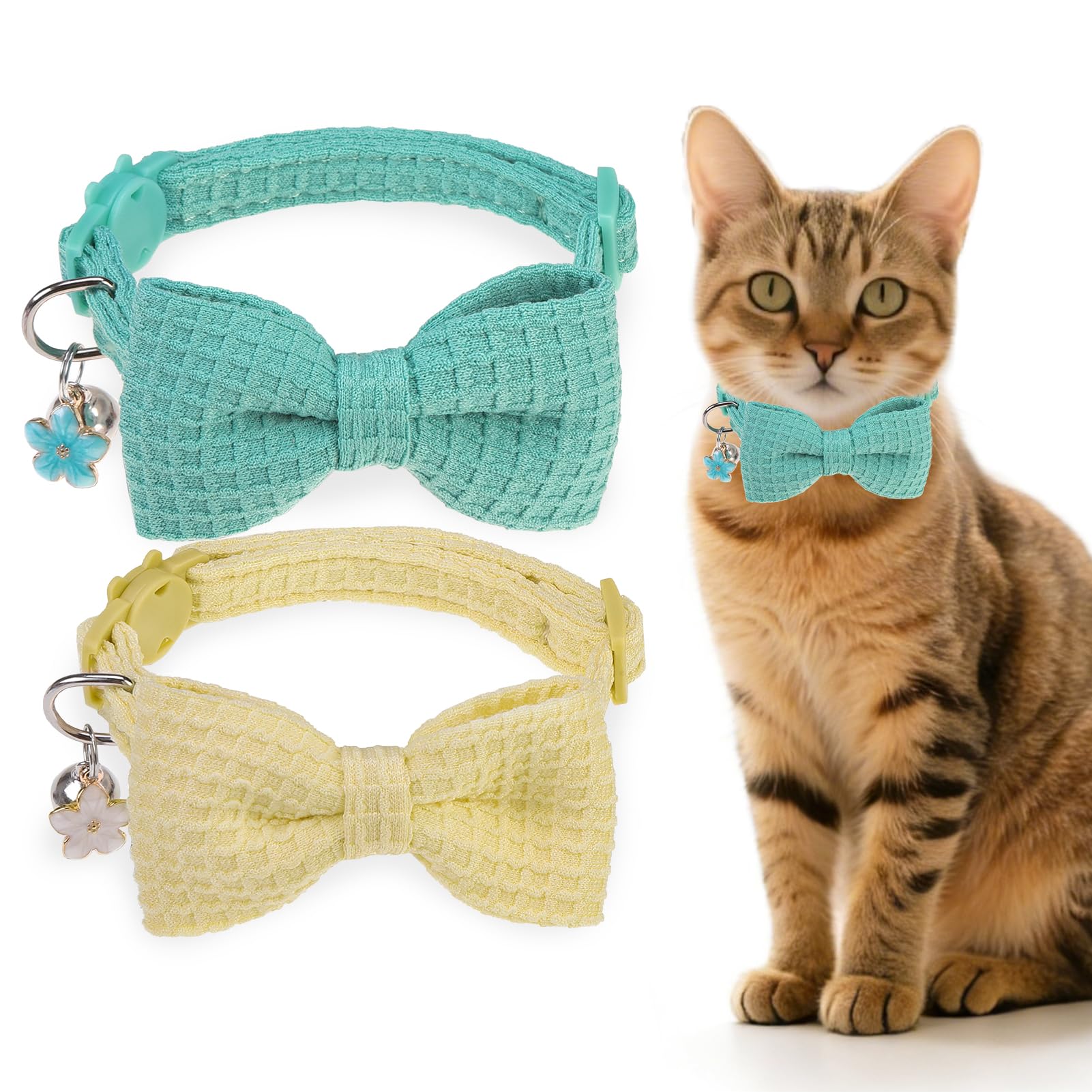 Collar de gato con campanas que evita pérdidas y protege la piel sensible 8