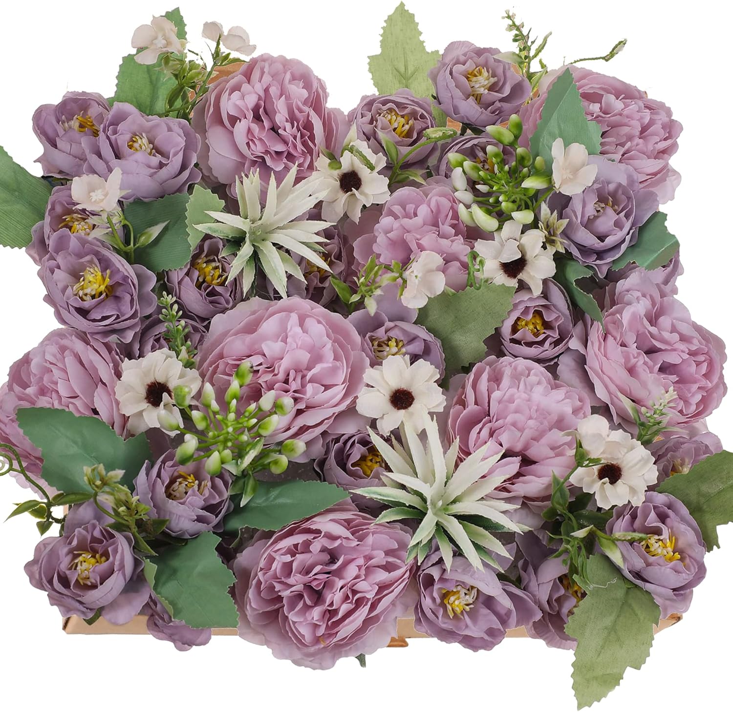 Artificial Flowers Roses Bulk DIY Purple Fake Flowers Silk