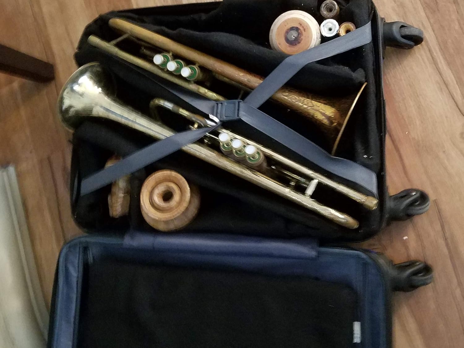 Flugel Trumpet Gig Box case (triple, Black) : Musical Instruments