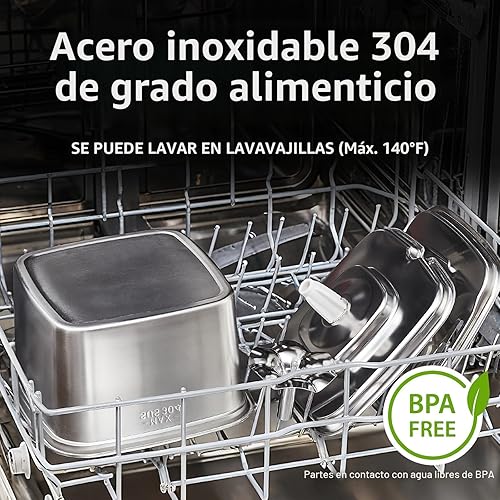 Veken Innovation Award Winner Stainless Steel Cat — side view showing full product dimensions