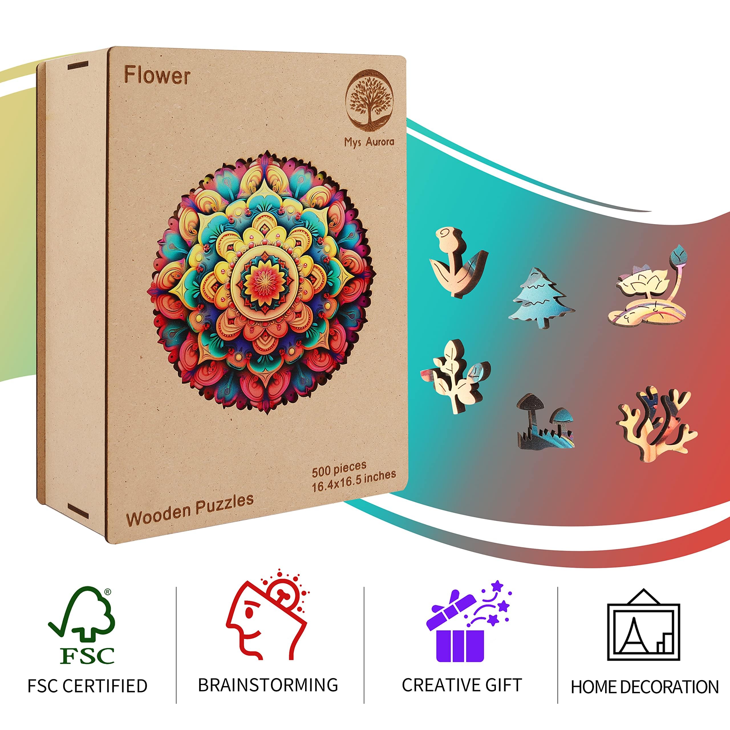 Holzpuzzle Für Erwachsene – 200 Teile Hexenuhu-Puzzle In Holzbox, 3D-Hirsch-Motiv, Als Geschenk Oder Deko