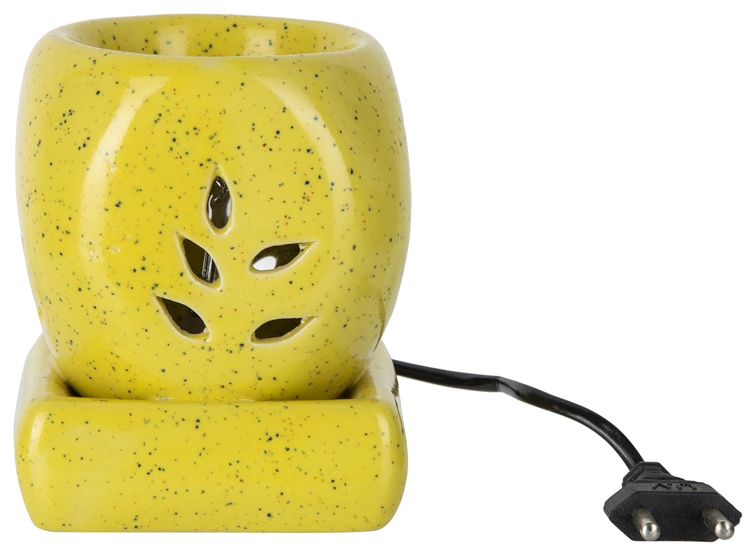 Gift Bash Ceramic Oil Burner (10 cm x 7 cm x 13 cm, Yellow) Amazon.in