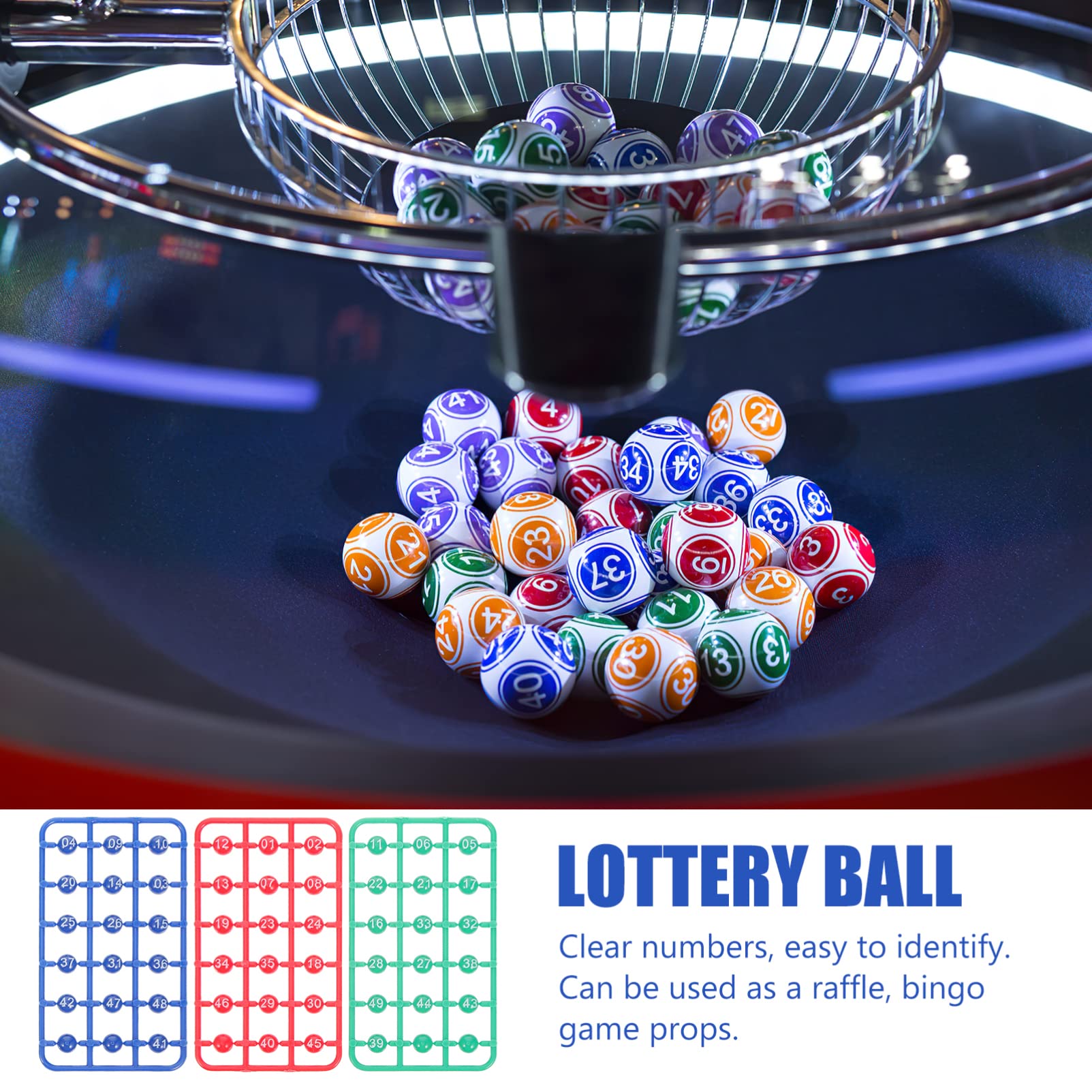 Toyvian 9paquets Boules De Loterie Plastique Colorées Accessoires De Jeu Pour Tirages Au Sort Et Activités De Fête