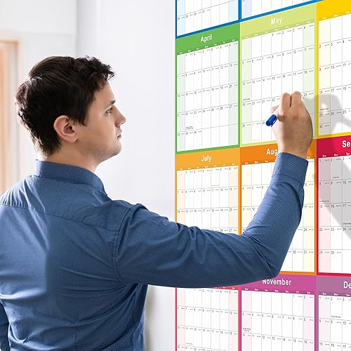 Miniatura 7 de Calendario de pared anual 2024, calendario de pared 2024, calendario de pared anual 2024 y planificador con papel grueso, enero 2024 a diciembre