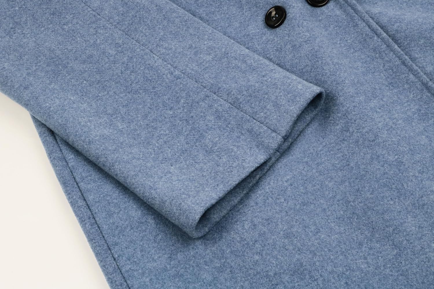 CHARTOU Women's Oversized Notched Collar Wool Blend Single Breast Midi Long Trench Coat - Image 6