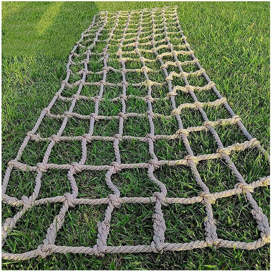 Heavy Duty Kids Climbing Net - 7x9m Cargo Net for Playground Equipment, Treehouse, Railing, Balcony, Rope Ladder, Durable Outdoor Climbing Frame Accessory