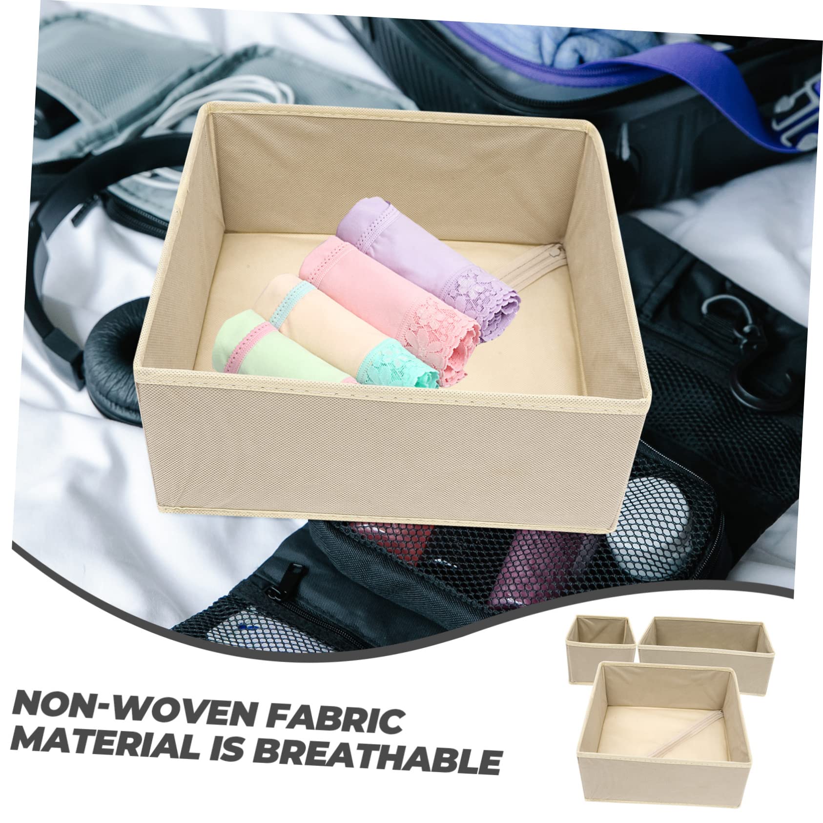 3pezzi Organizer Per Biancheria Intima Non Da Scatole Per Armadio Leggere e Compatte Per Calzini Reggiseni e Accessori
