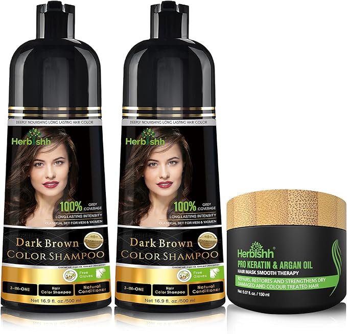 Shamp. Couleur Herbishh 2pcs + Masque Argan (3pcs).