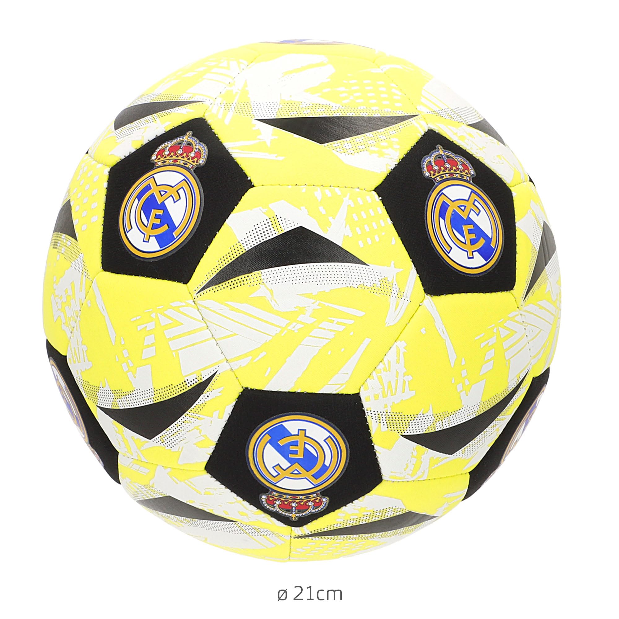 ColorBaby Real Madrid balón de fútbol Playa Neopreno Talla 5 21 cm Resistente al Agua