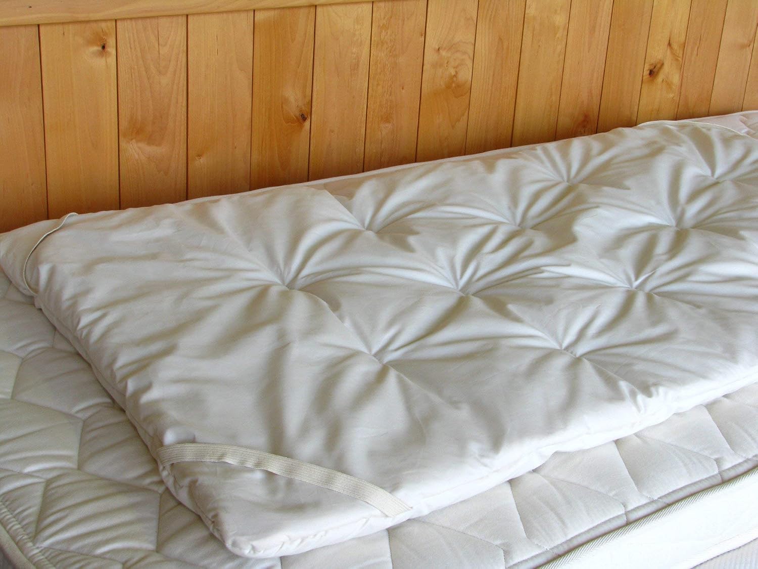 Holy Lamb Organics Cozy Buns Natural Wool Crib Mattress Topper